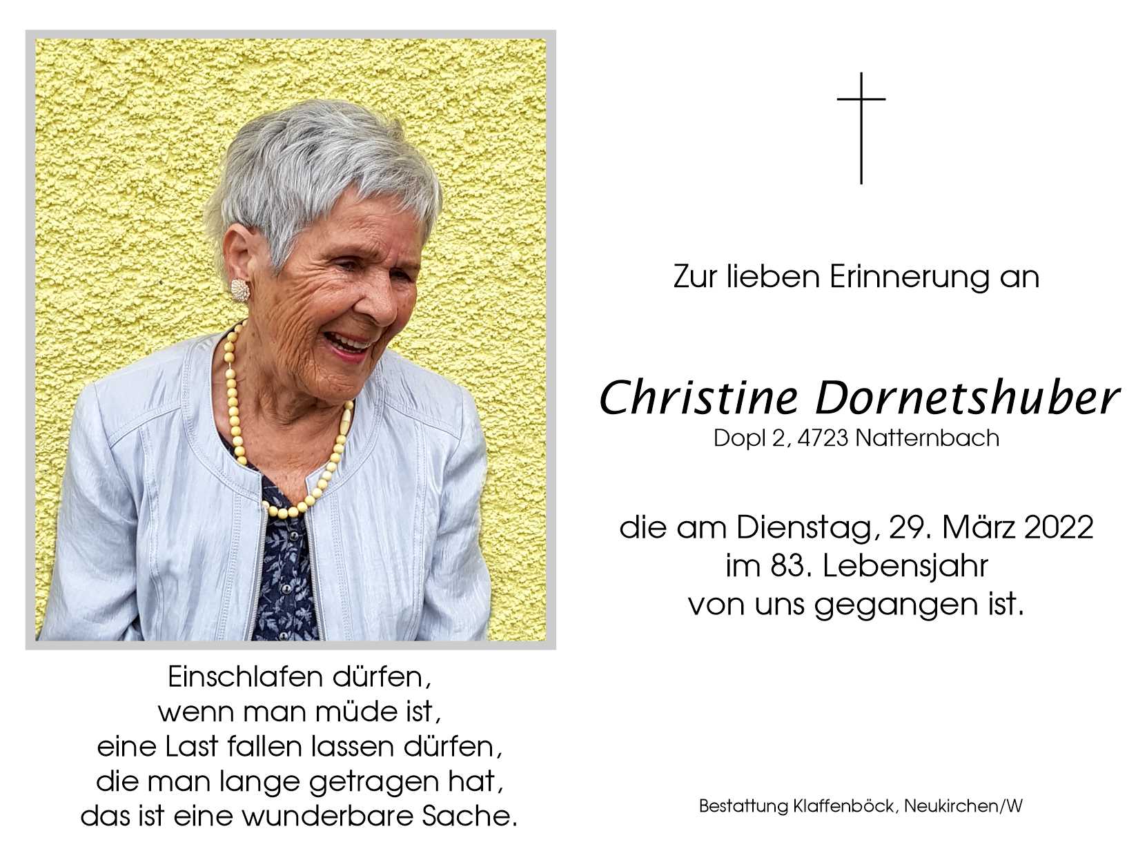 Christine  Dornetshuber