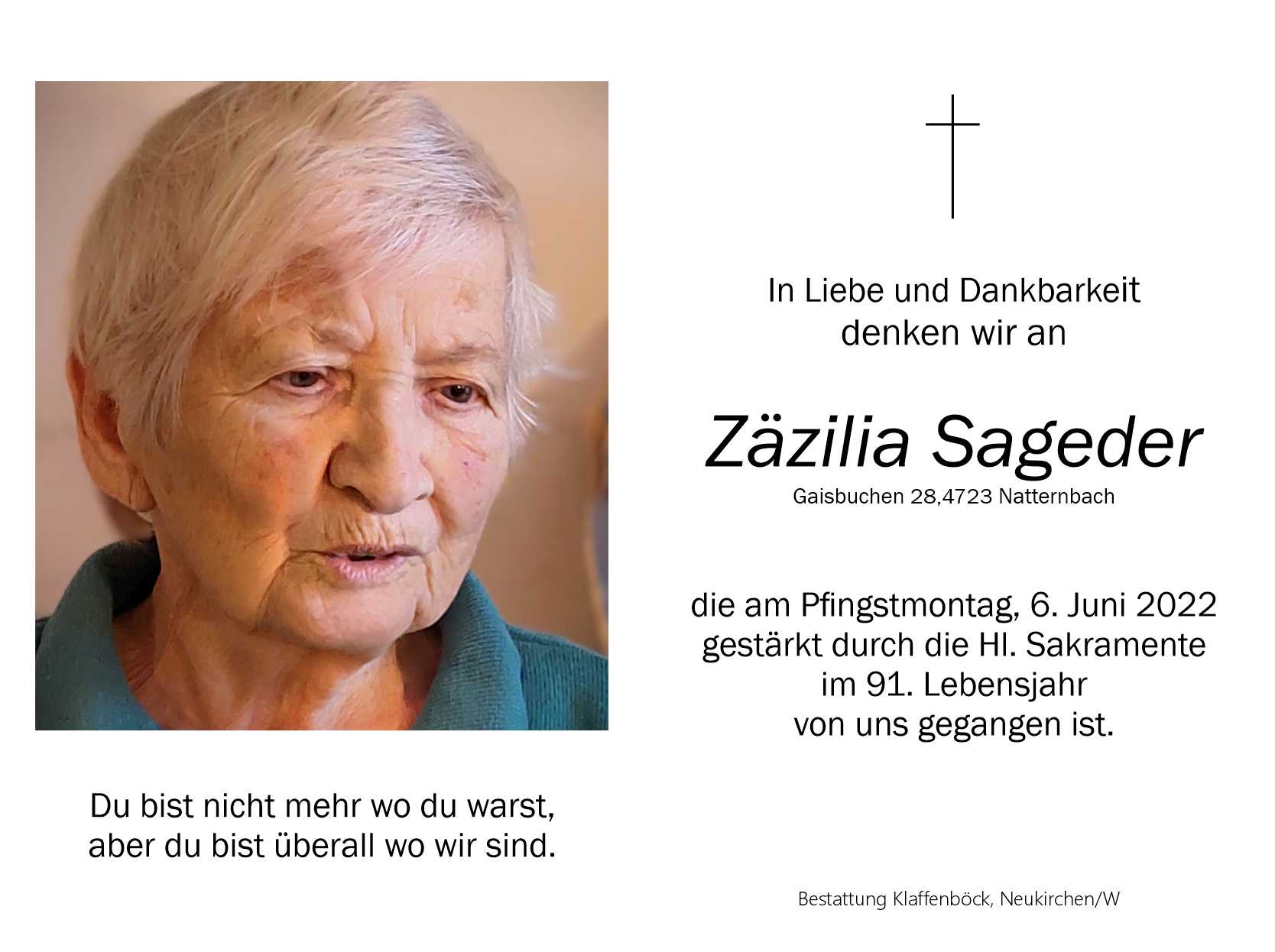 Zäzilia  Sageder