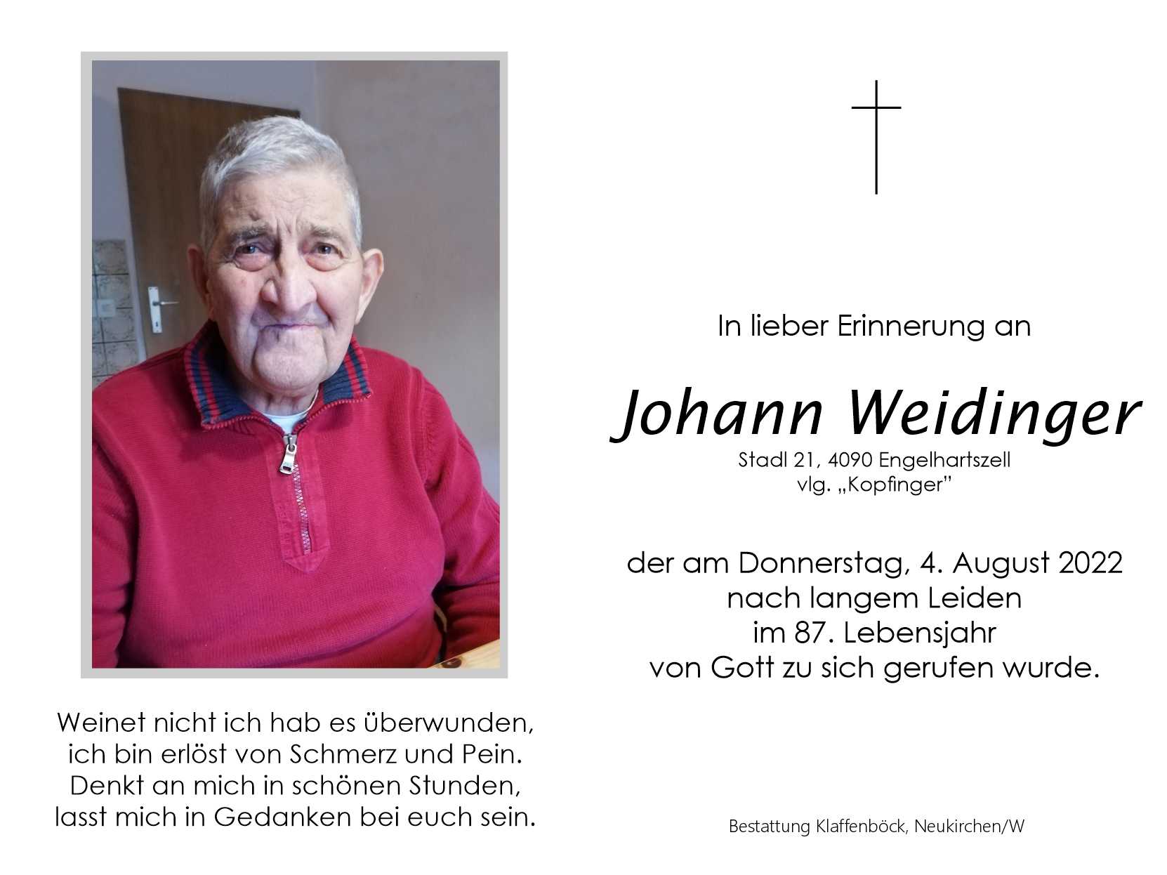 Johann  Weidinger