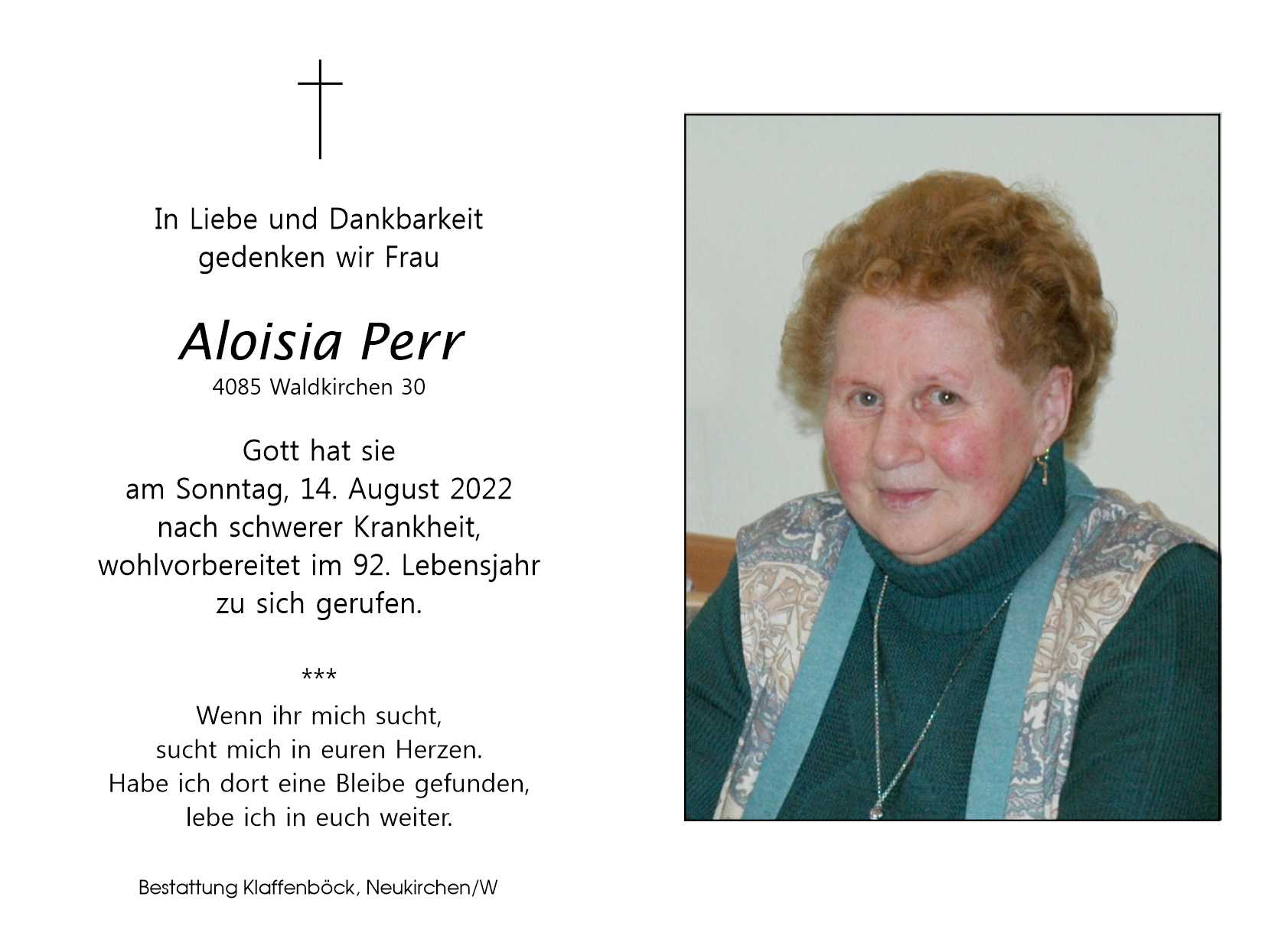 Aloisia  Perr