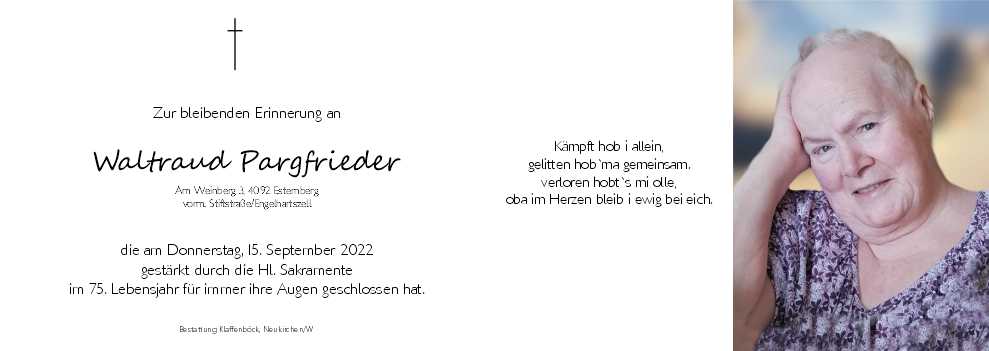Waltraud  Pargfrieder