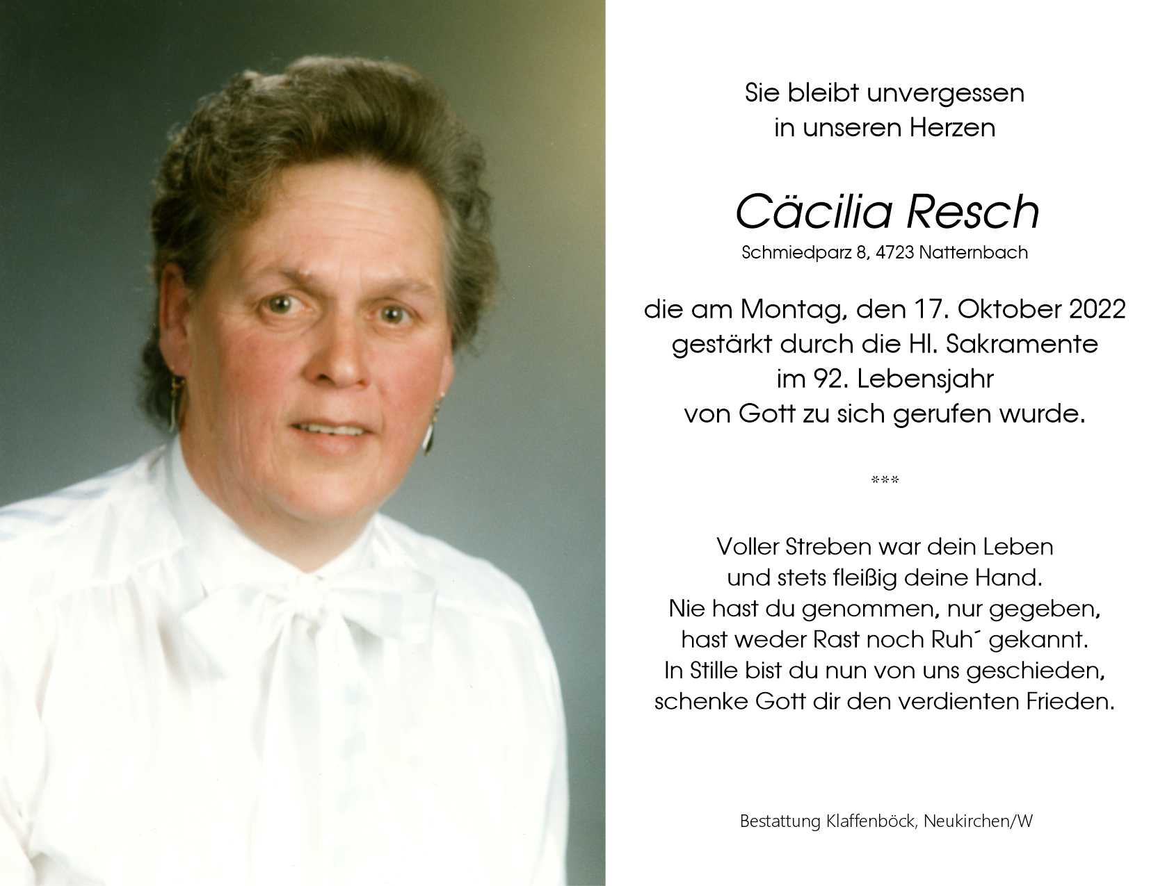Cäcilia  Resch