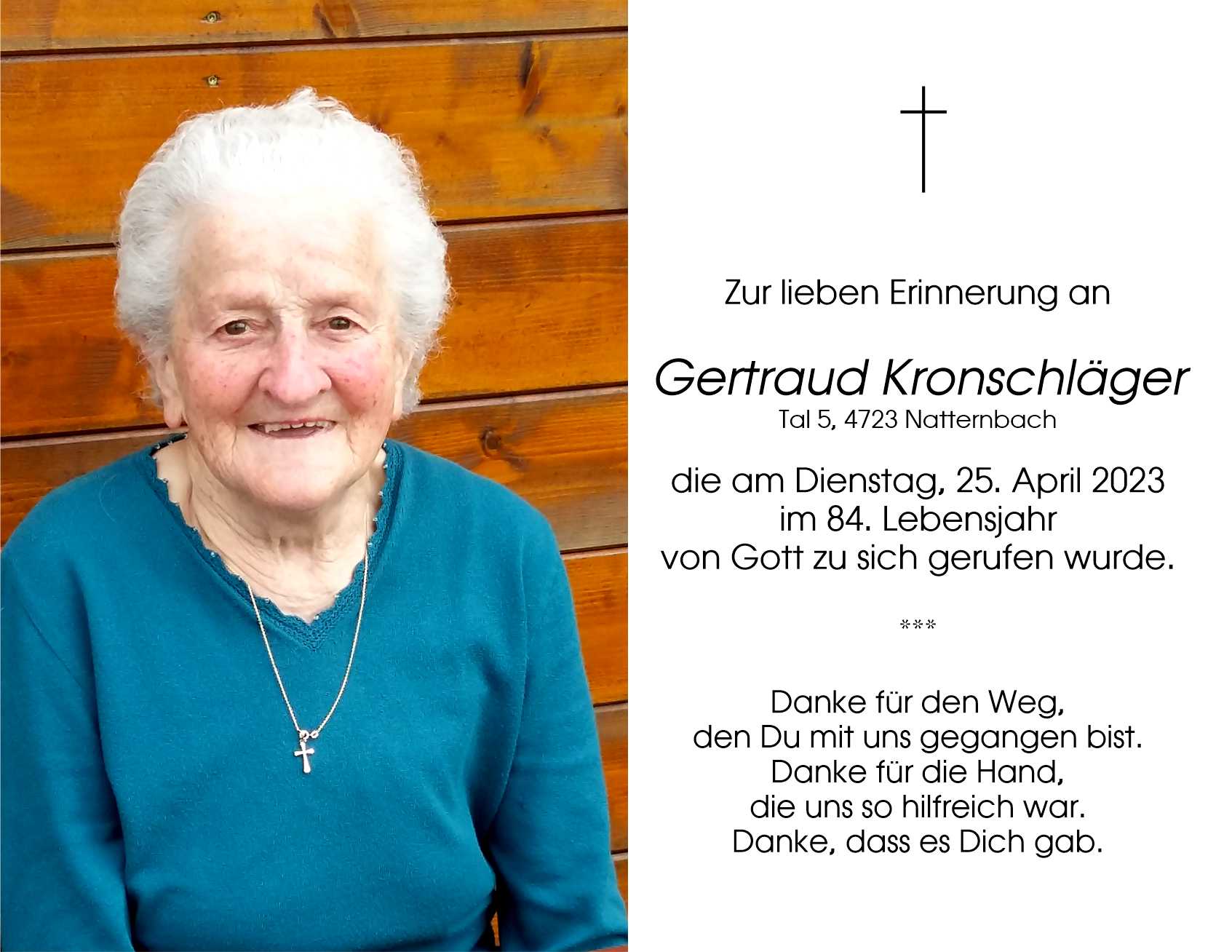 Gertraud  Kronschläger