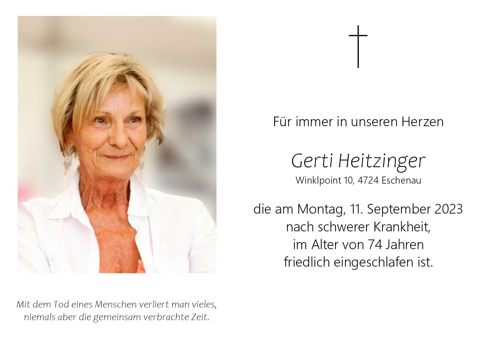 Gertraud  Heitzinger