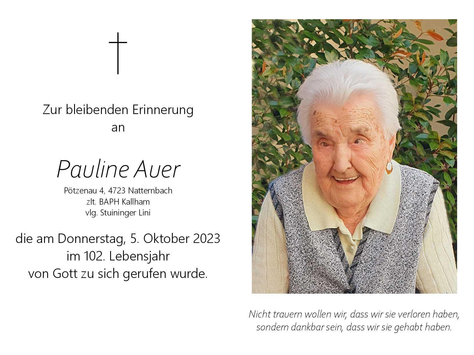 Pauline  Auer