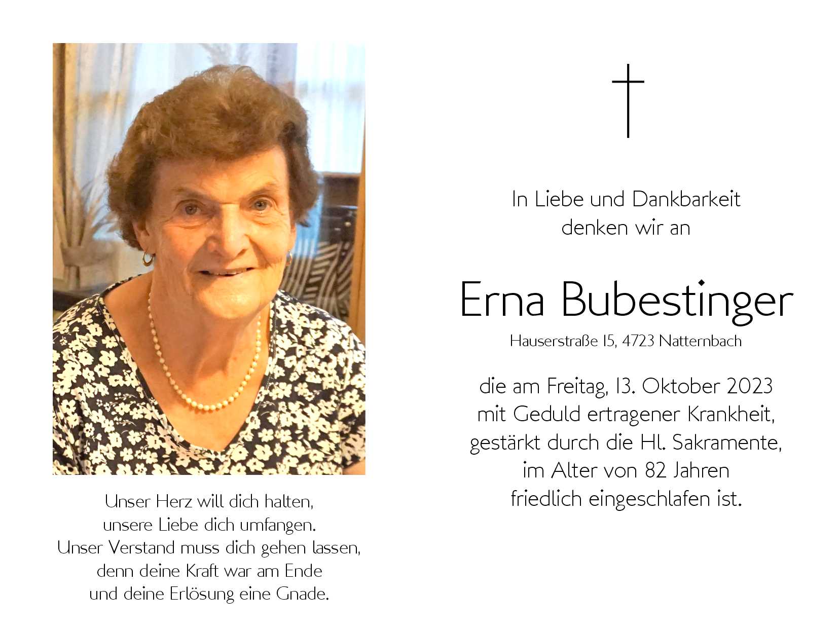 Erna  Bubestinger