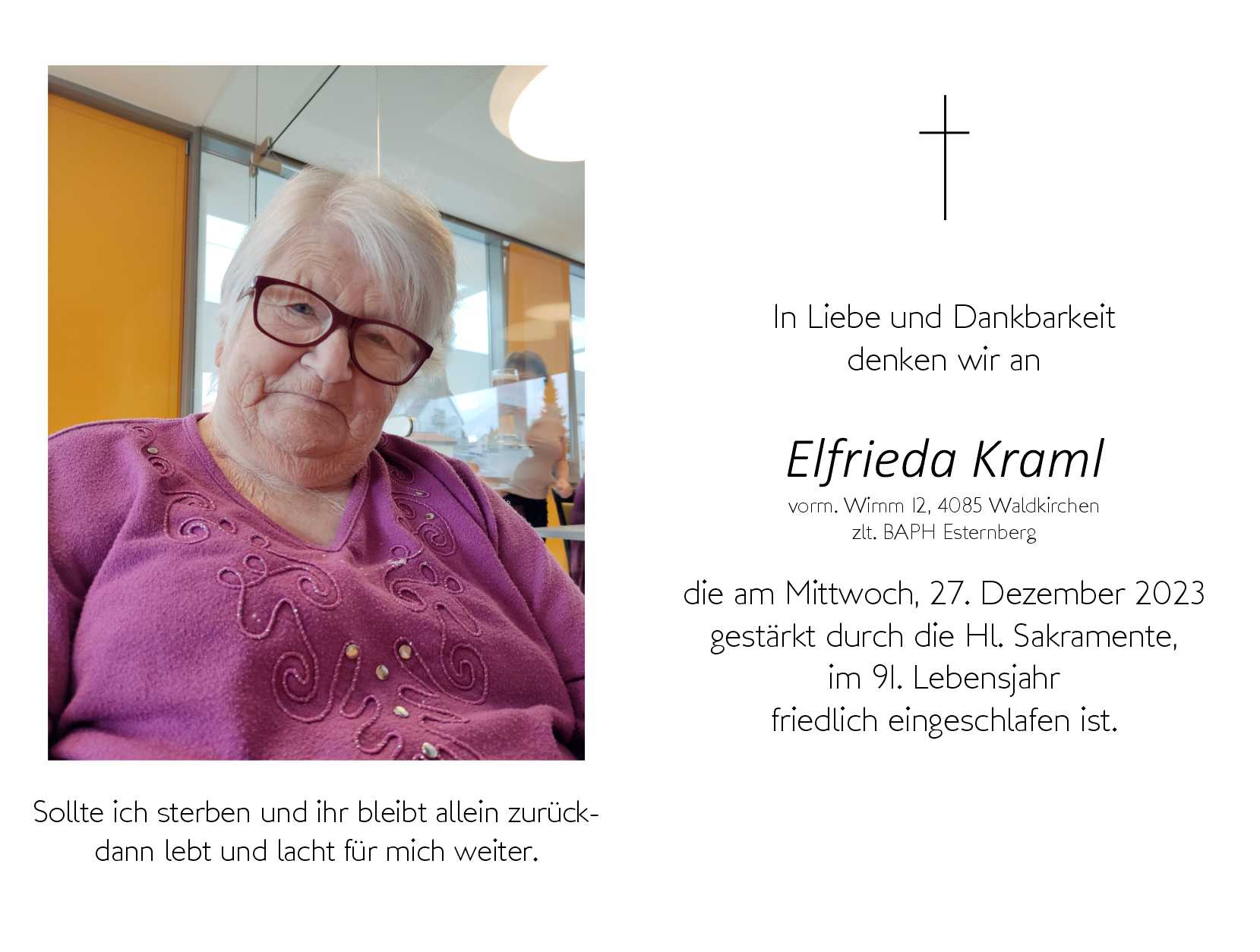Elfrieda  Kraml