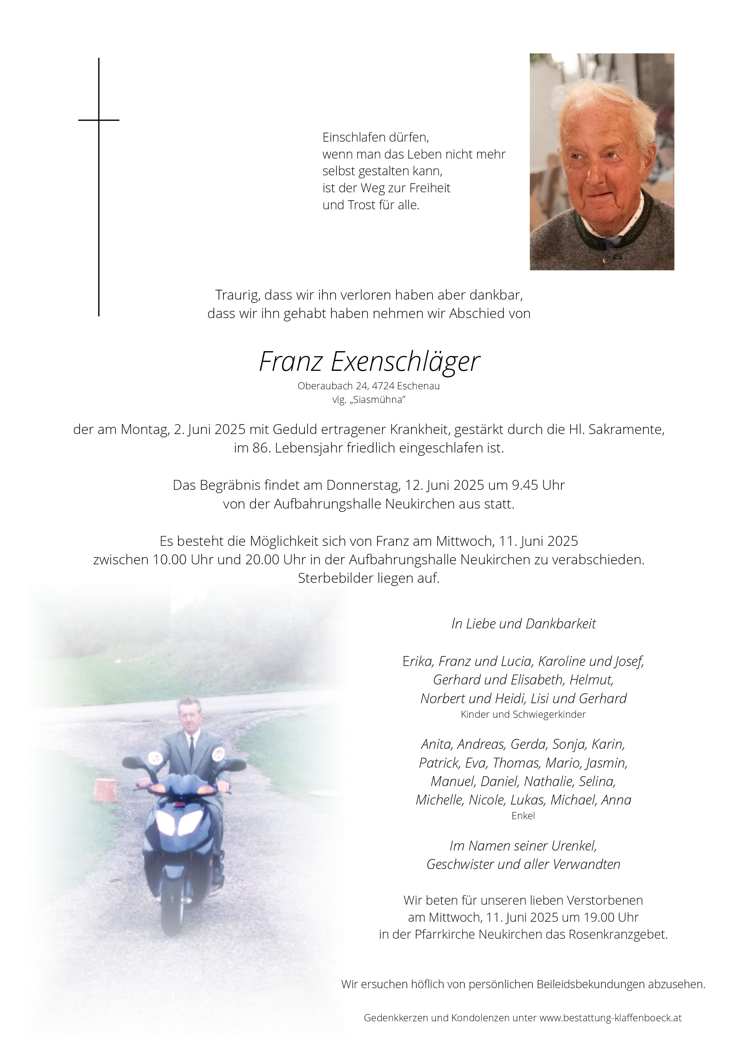 Franz sen.  Exenschläger