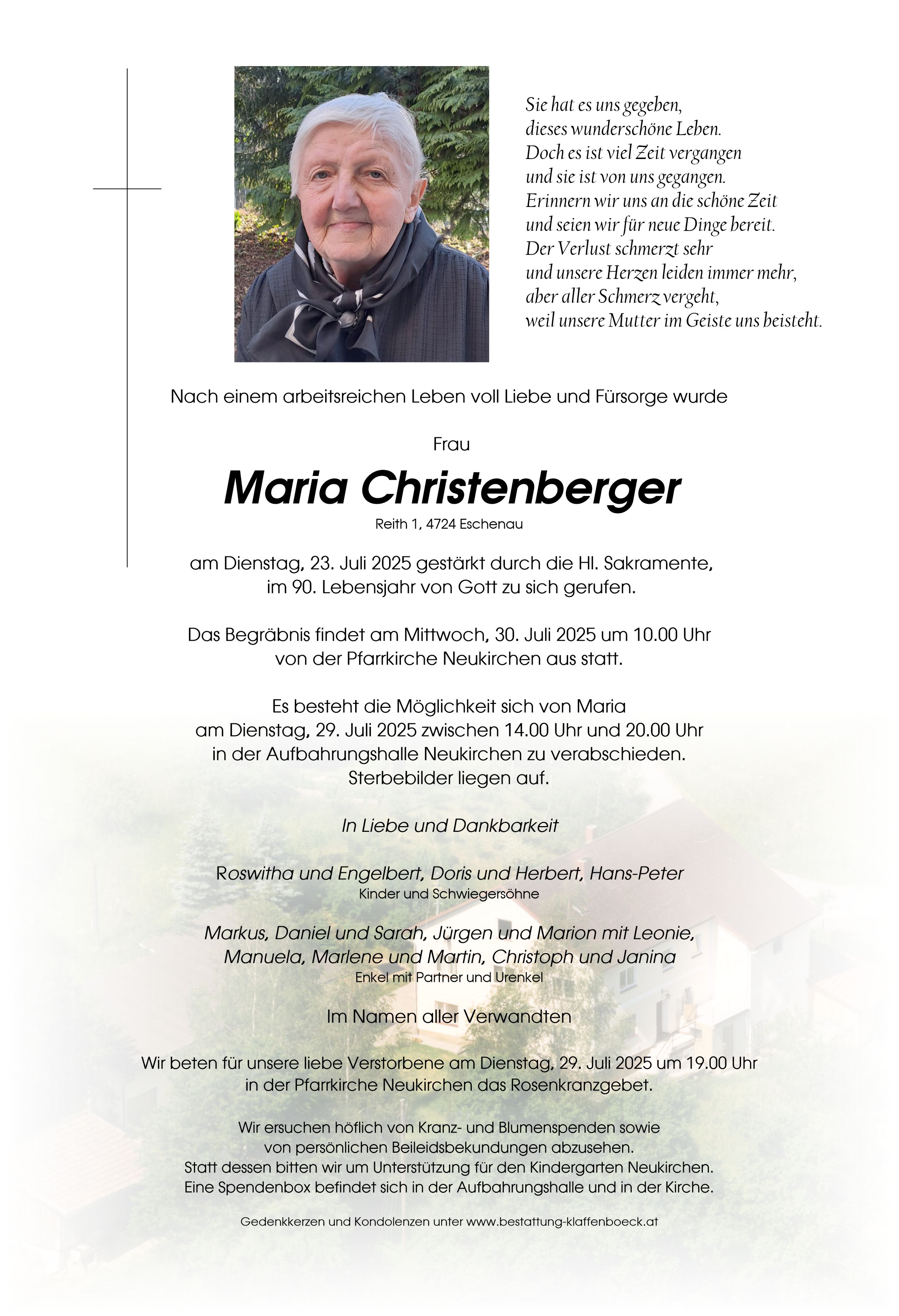 Maria  Christenberger