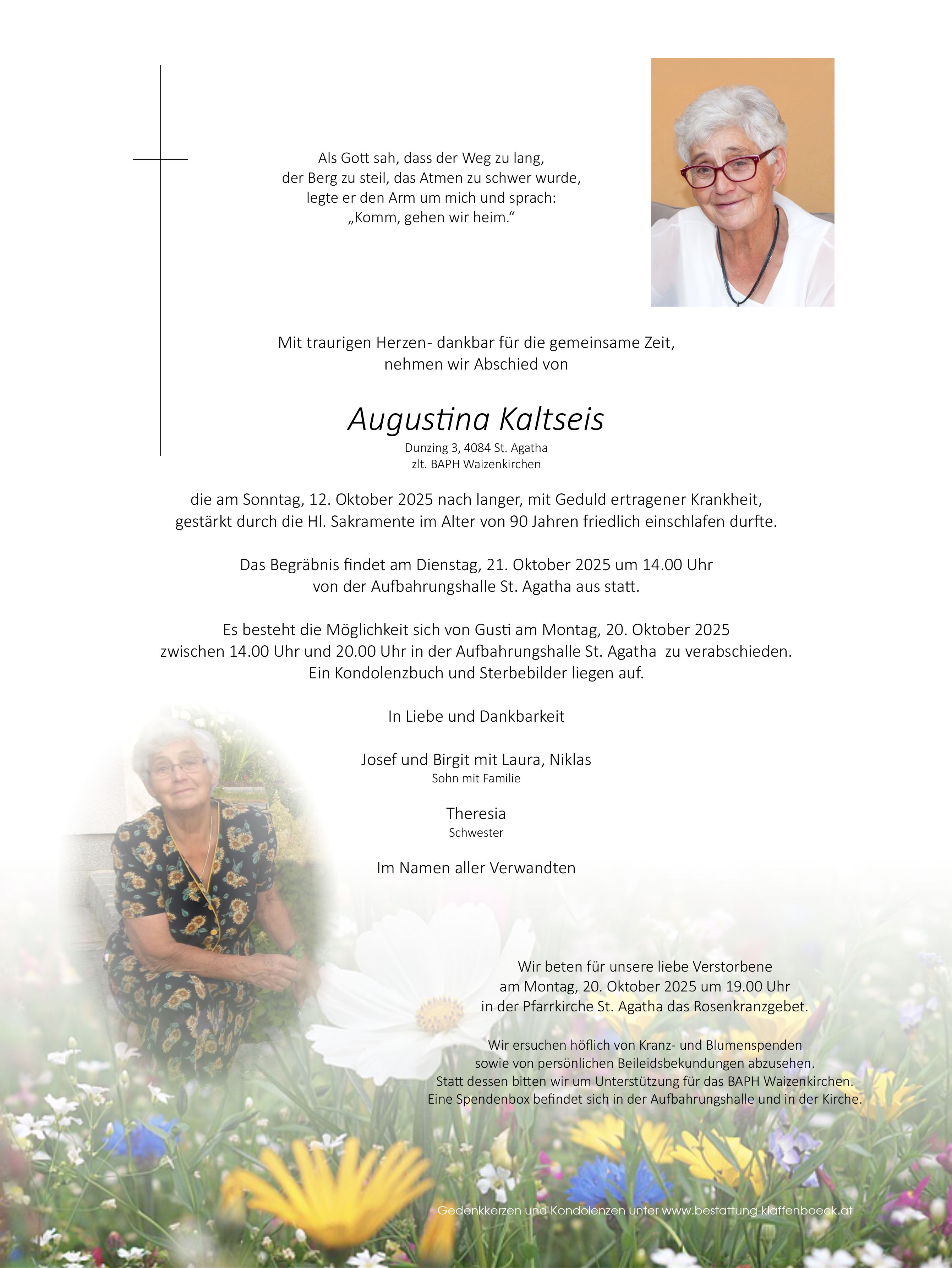 Augustina  Kaltseis