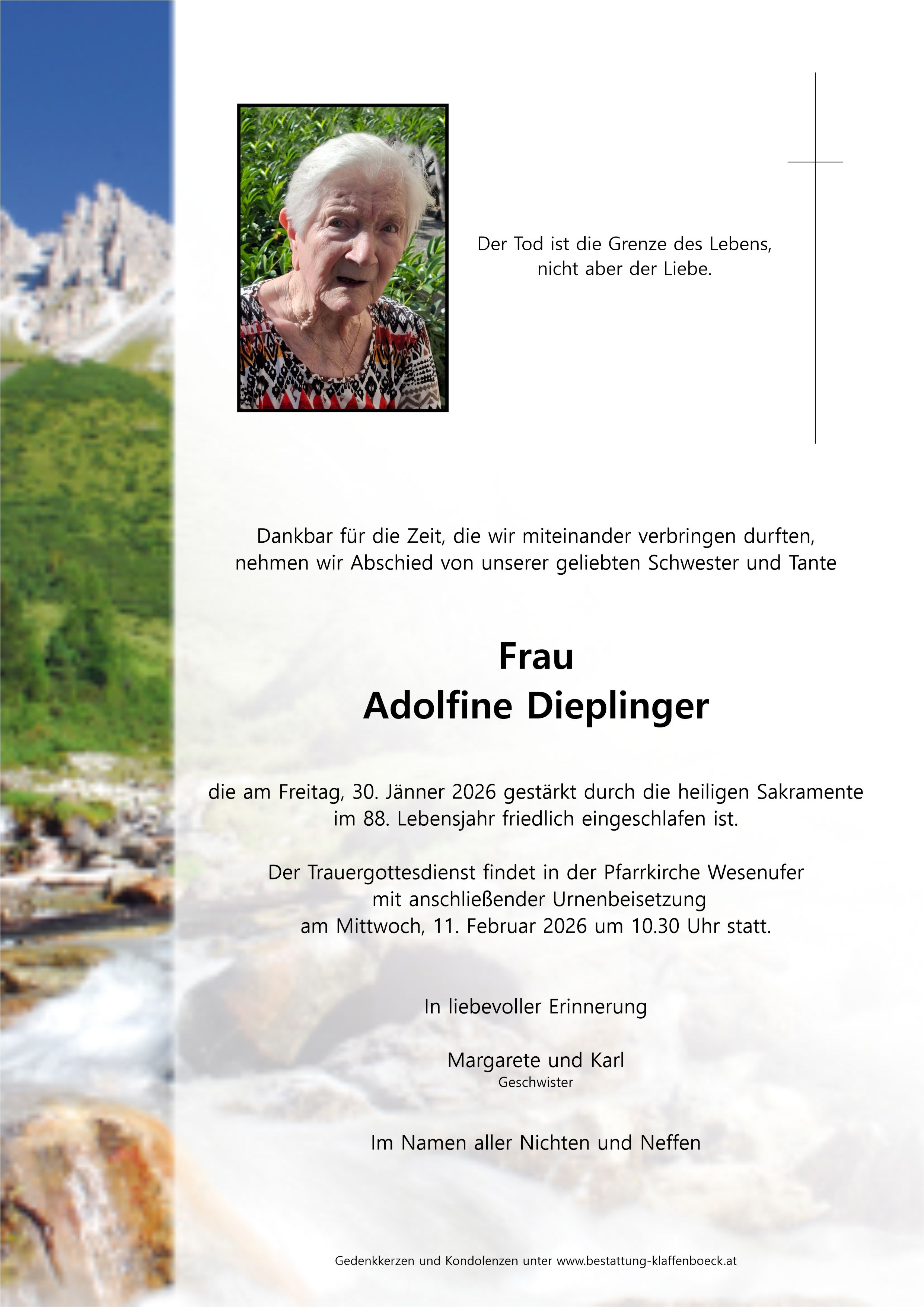 Adolfine  Dieplinger